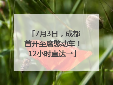 7月3日，成都首开至磨憨动车！12小时直达→